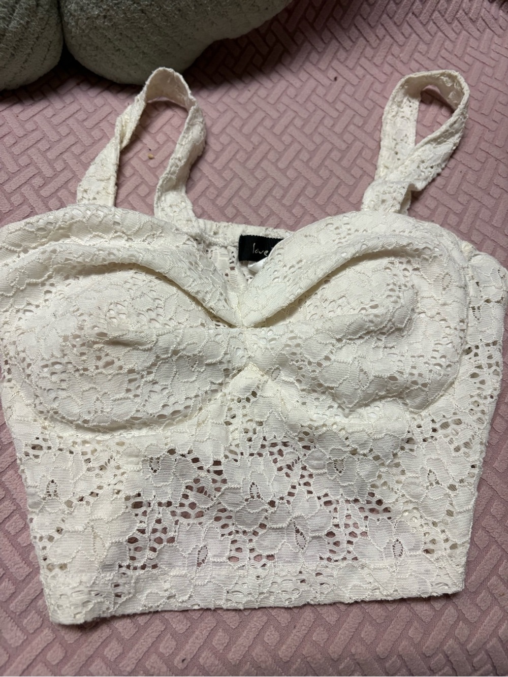 Lace Crop Top with Straps